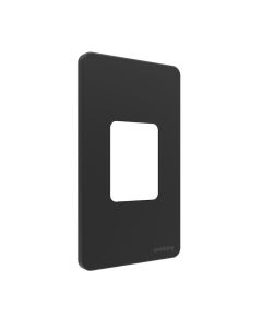 ekey dLine Dekorelement für Türblatt in Schwarz inkl. Adapter 4 mm