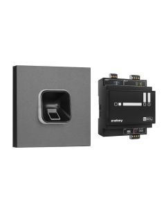 ekey sLine Fingerprintset in Schwarz für Siedle Vario Dunkelgrau-Glimmer