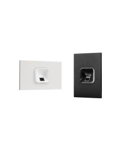 ekey xLine fingerprint scanner set for flush-mount installation in 503E flush-mount box
