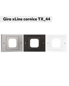 Gira xLine cornice TX_44 per lettore d’impronta digitale xLine, a 1 posto, in plastica