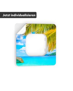 ekey xLine Rahmen Weiß inkl. rückstandsfreie individualisierter Klebefolie