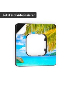 ekey xLine Rahmen Schwarz inkl. rückstandsfreie individualisierter Klebefolie