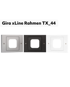 Gira xLine Rahmen TX_44 für xLine Fingerprint, 1-fach Kunststoff