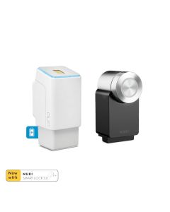 Fingerprint scanner white incl. Nuki Smart Lock 3.0 Pro black