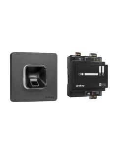 ekey xLine fingerprint set for flush mounting, Plastic frame in black