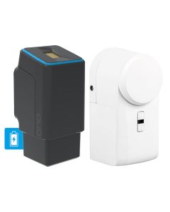 rechargeable fingerprint scanner black, wireless including eqiva BLUETOOTH® Smart Lock