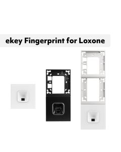 ekey xLine Fingerprintset für Loxone Montagerahmen