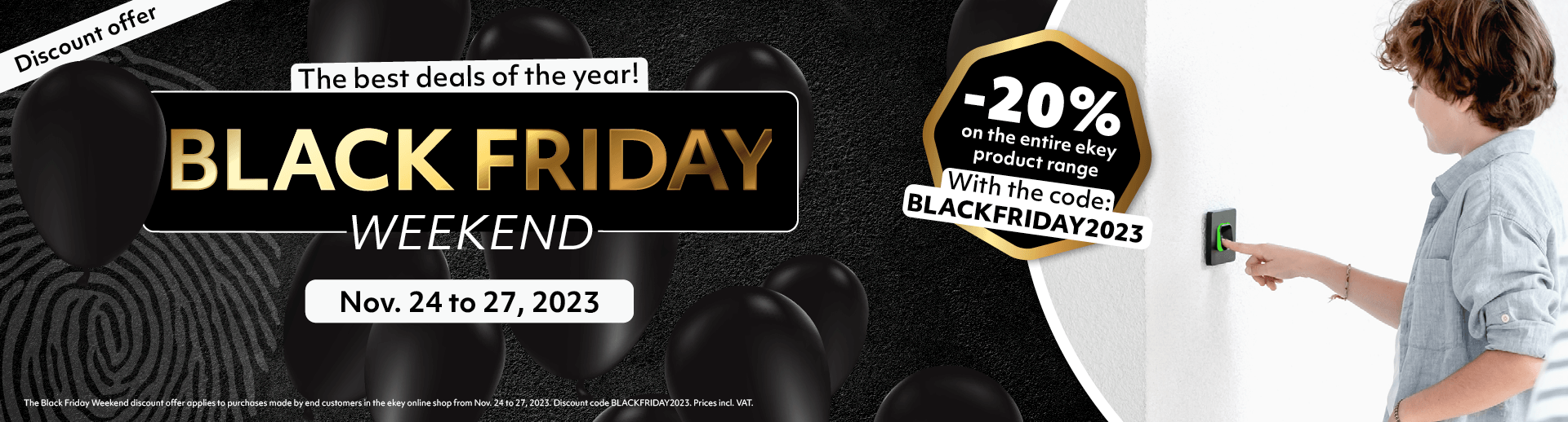 Black Friday deals for ekey fingerprint scanners ekey Europe's No